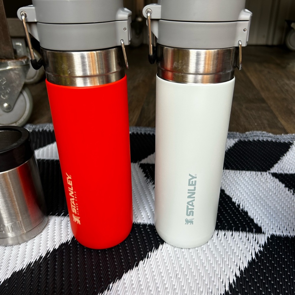 Stanley Red and Mint Travel Mugs
